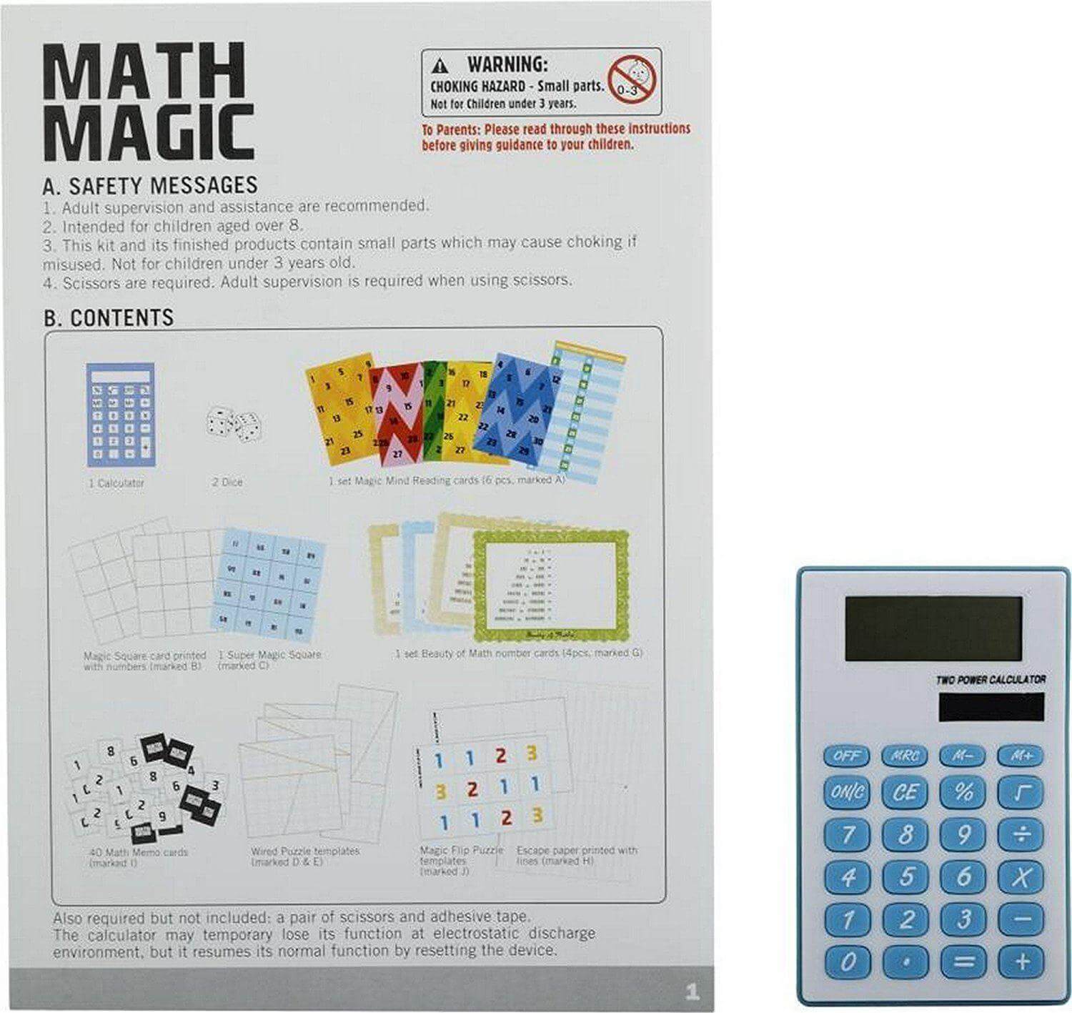 4M KidzLabs Maths Magic Kit with Tricks, Games & More for Ages 8 & Up ...