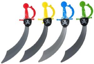Pirate Cutlass With Eyepatch (Assorted Colours) - CuriousMinds.co.uk