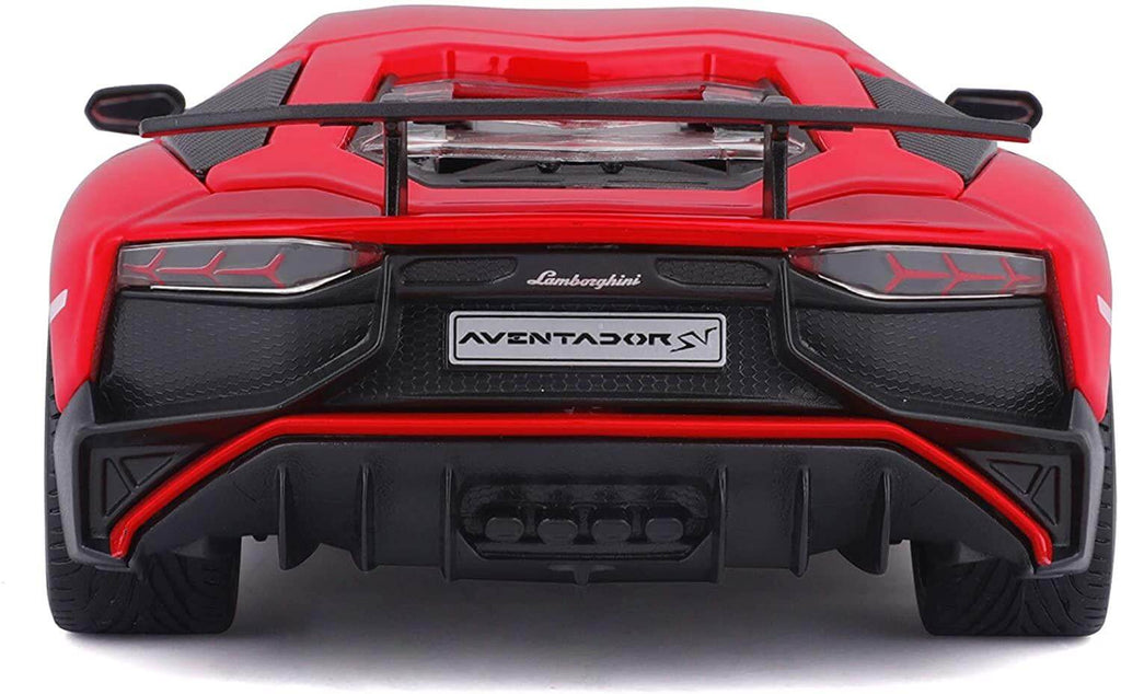 Bburago 1/24 Lamborghini Aventador SV Coupé Die-Cast Metal Model With Plastic Parts - CuriousMinds.co.uk