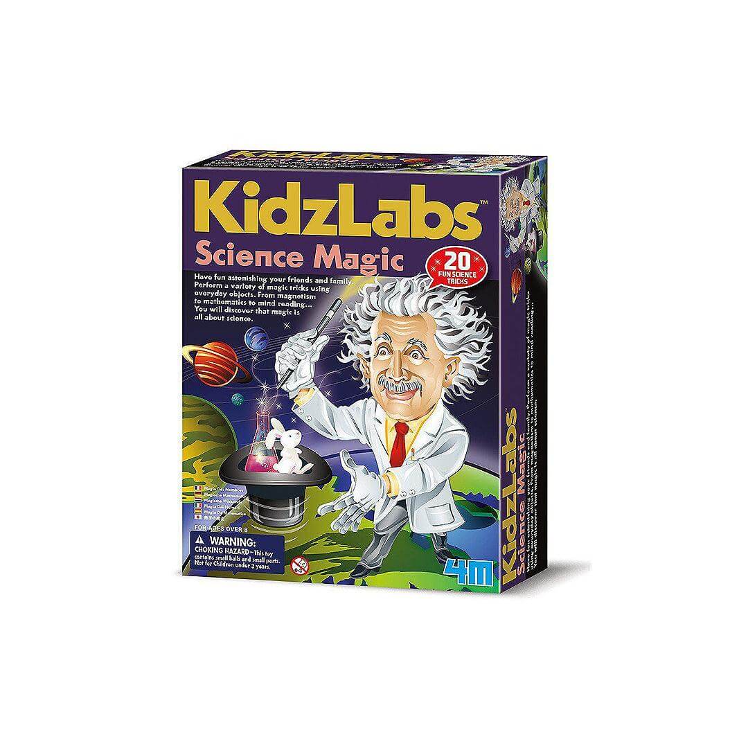 Mini Lab Magic Science 4M KidzLabs Science Magic Kit with 20 Tricks for Children Ages 8 & Up ...