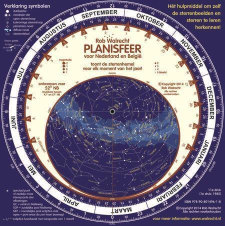 Dutch Planisphere for 52° N (4 pages) - CuriousMinds.co.uk