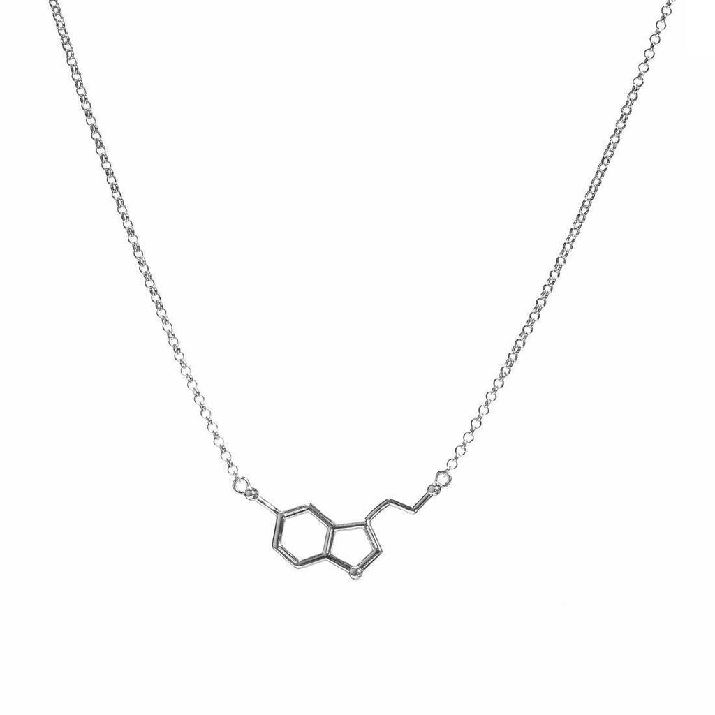 Serotonin Molecule Necklace - CuriousMinds.co.uk